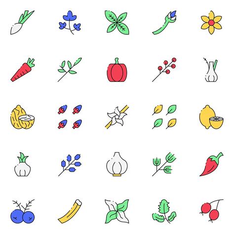 Colored Condiments Icons Free Download Creativetacos