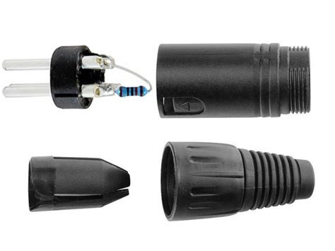 DMX3M002 3 Pin XLR 110 Ohm DMX Terminator PropAudio