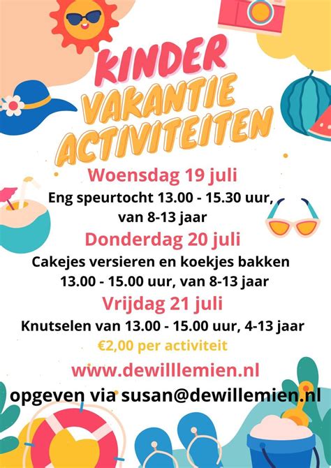 Kindervakantie Activiteiten Zomer