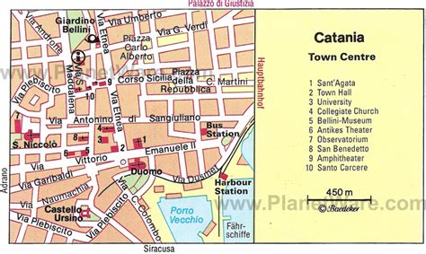 Catania Map - Italy