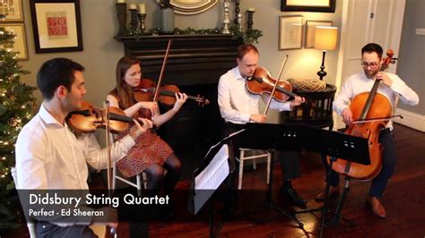 Perfect Ed Sheeran Didsbury String Quartet Youtube