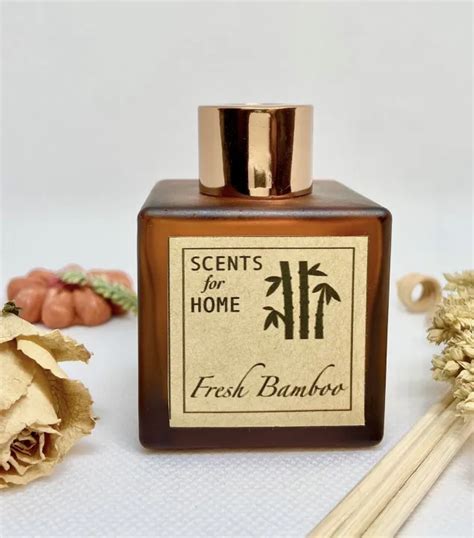 Fresh Bamboo Scent Ml Diffuser Essential Oil With Reed Sticks