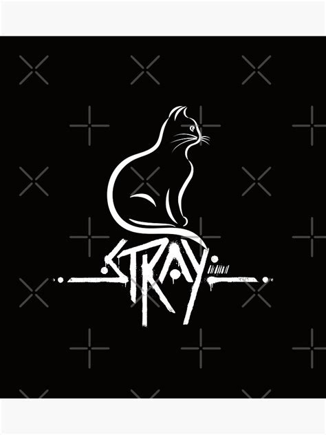 Stray Cat Game Stray Logo Poster For Sale By Zoon Shop Redbubble