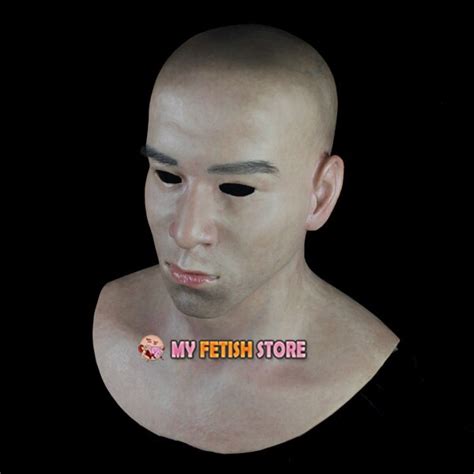 Sf N8 Crossdress Cosplay Realistic Human Face Silicone Male Full Head