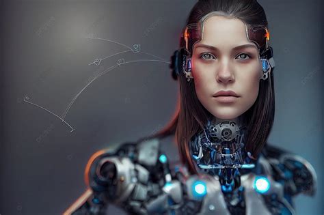 Fondo Robot Antropomórfico Mecánica Cyborg Robótica Foto E Imagen Para