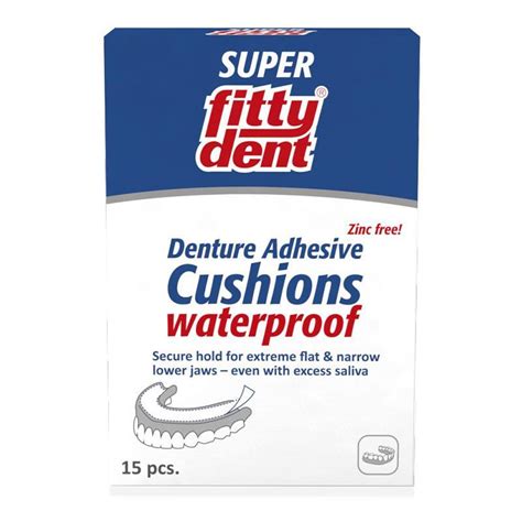 Buy Fittydent Denture Adhesive Cushions 15 Strips Online At Chemist