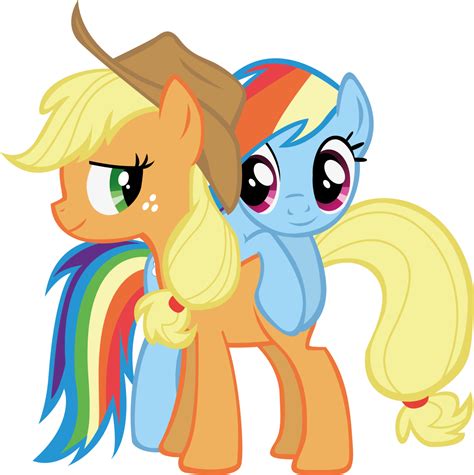 Rainbow Dash And Apple Jack Pwnies Pinterest Apple Jacks Rainbow