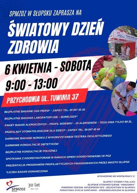 ŚWIATOWY DZIEŃ ZDROWIA zapraszamy w sobotę 6 kwietnia Samodzielny