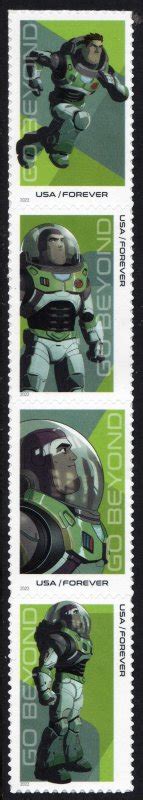 SC 5709 12 Forever Buzz Lightyear Vertical Strip Of Four 2022 SA