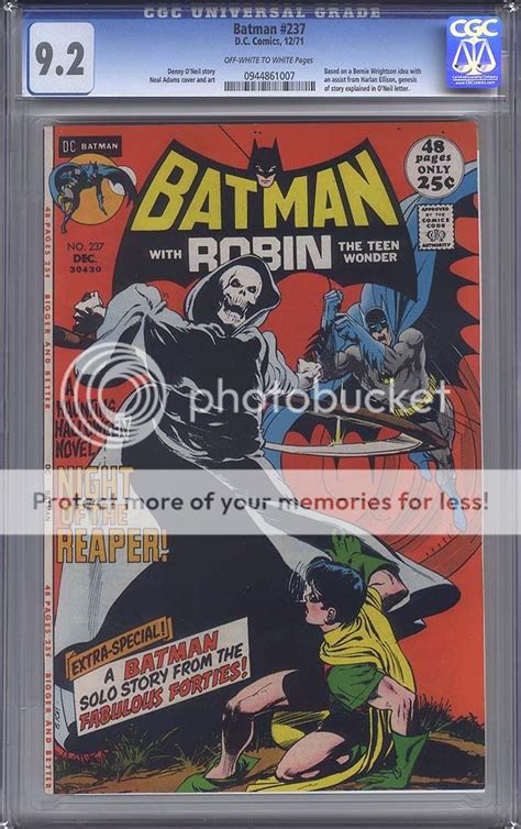 BATMAN 237 CGC 9 2 Neal Adams Grim Reaper Cover Golden Silver