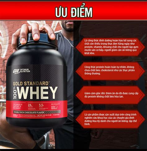 Sữa Tăng Cơ Protein Gold Standard Whey 5lbs Th014