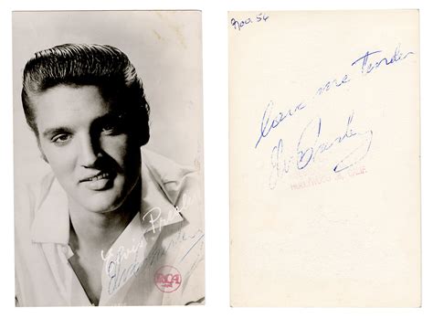 Lot Detail Elvis Presley Signed And Love Me Tender Lyric Inscribed