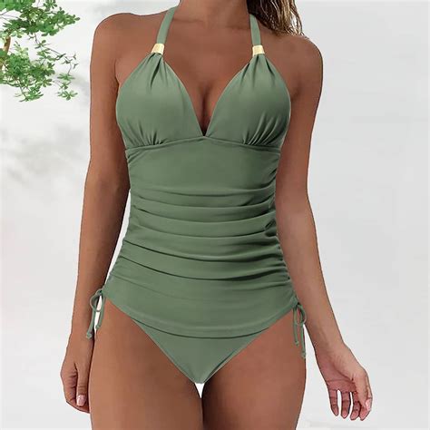Dihao Tankini Swimsuit For Women Clearance Plus Size Women S Swimsuit Sexy Bikini Swimsuit