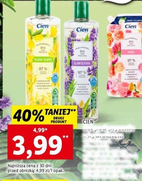 Promocja Cien El Pod Prysznic W Lidl