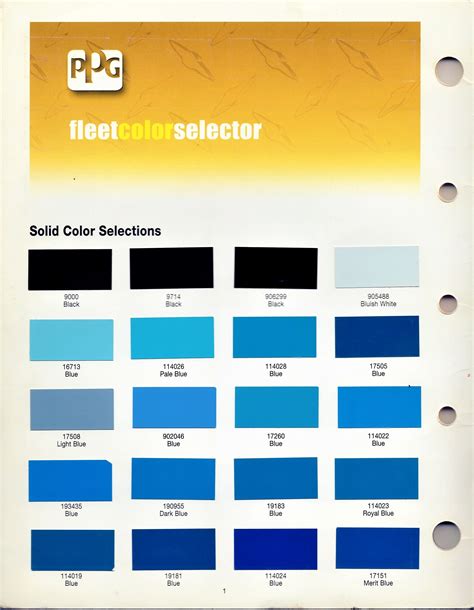 PPG Fleet Color Selector