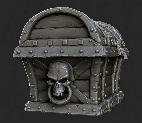 3d Pirate Treasure Chest Model