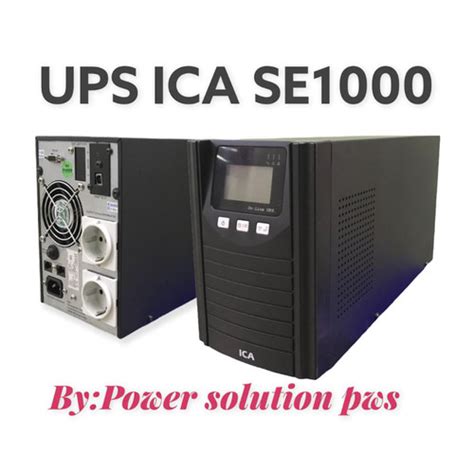 Jual UPS ICA SE1000 1000VA 700W ONLINE SINEWAVE P STANDAR