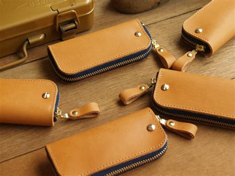 Leather Key Case Leather Key Purse Leather Key Holder - Etsy