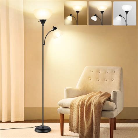 Free Shipping OUTON 71 Torchiere Floor Lamp With Reading Light