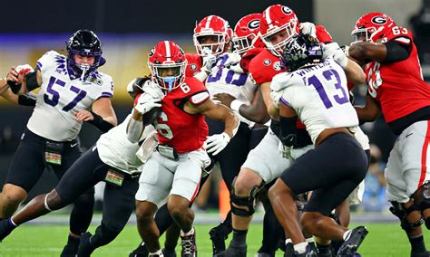 Georgia 65 Tcu 7 College Football Playoff National Championship What