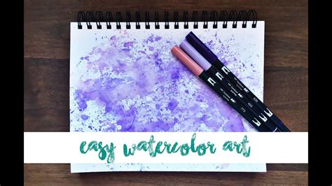 How To Create Watercolor Art With Tombow Dual Brush Pens YouTube