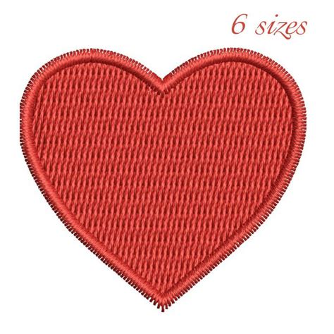 Heart Embroidery Design Machine Pattern Love Designs Love Pattern Fill Stitch Instant Digital