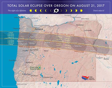 Eclipse path across Oregon | Skyline Happenings