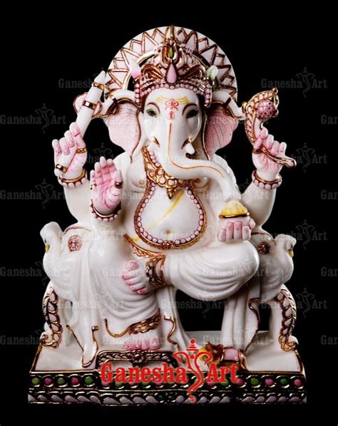 White Marble Ganesha Statue GN 2029 Size 1 Feet To 6 Feet At Rs 25000