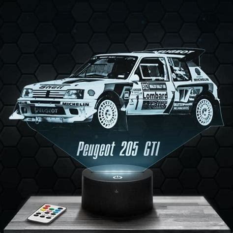 Lampe De Chevet Veilleuse Tactile Gti Rallye Lampe D Led Illusion