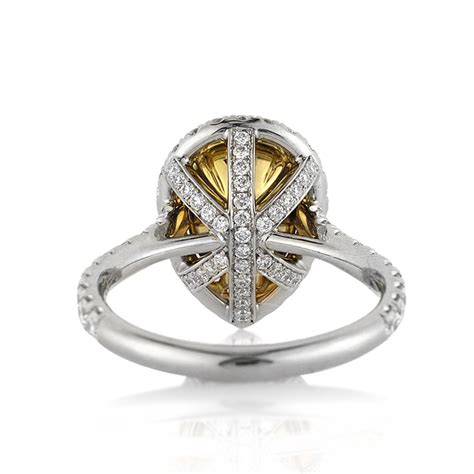 Mark Broumand Ct Fancy Intense Yellow Pear Shaped Diamond