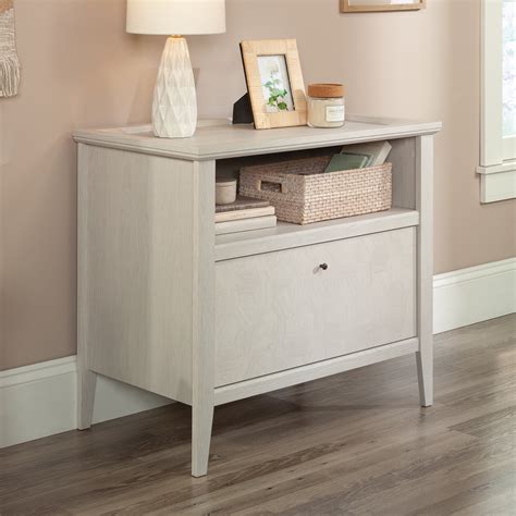 Sauder Larkin Ledge Engineered Wood And Metal Lateral File In Glacier