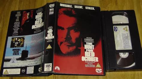 The Hunt For The Red October Vhs Video Big Box Ex Rental Cert Cic