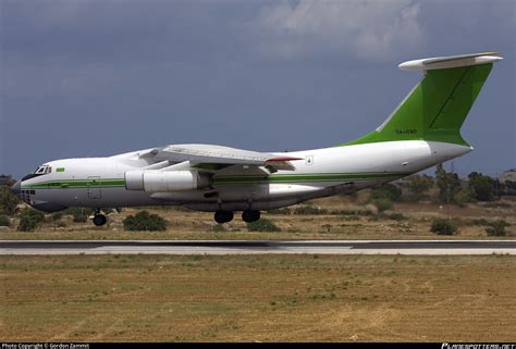 5A DND Libyan Air Force Ilyushin Il 76TD Photo By Gordon Zammit ID