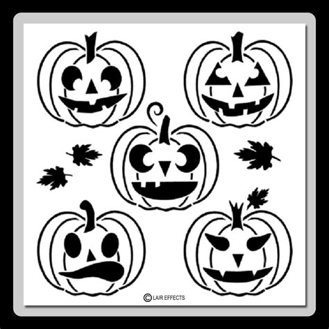 Scary Jack O Lantern Stencils