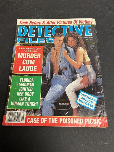 Detective Files Magazine Vintage True Crime Men Women Sex Mystery May