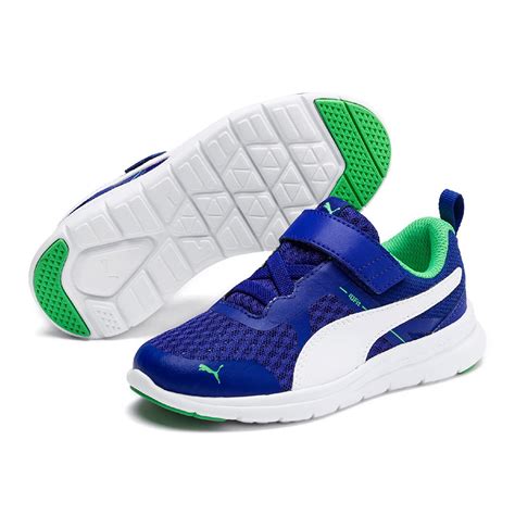 Tênis Infantil Masculino Puma - Tênis Infantil Puma Flex Essential V PS - Azul e Branco | Zattini