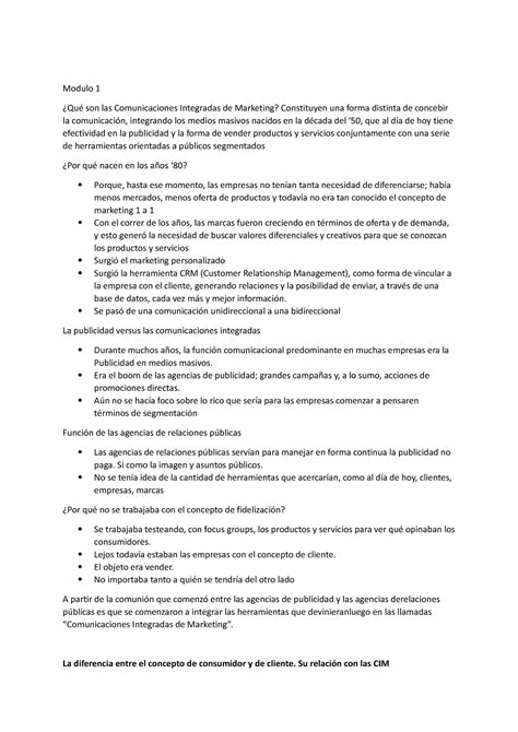 Anotaciones Modulo 1 Qué son las Comunicaciones Integradas de