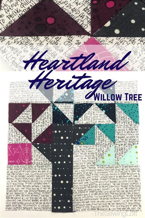 Willow Tree Quilt Block Heartland Heritage The Sewing Loft Tree