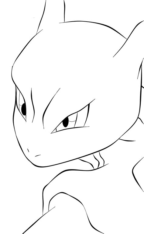 Mewtwo Lineart By Mew2 Kun On Deviantart