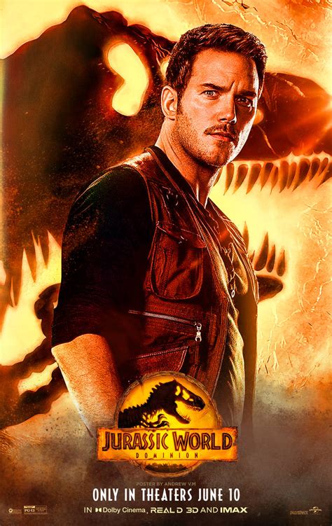 Jurassic World Dominion Poster Individual Owen By Andrewvm On Deviantart