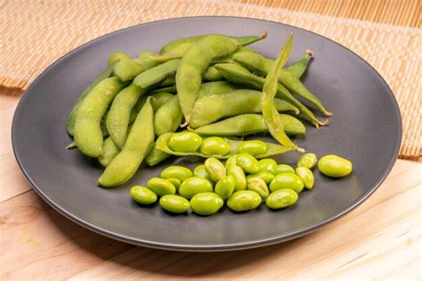 Premium Photo Edamameboiled Green Soybeans Or Edamame Bean Served In