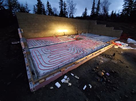 Under Slab Poly And Radiant Rough In Ak House Project