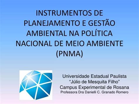 Ppt Instrumentos De Planejamento E GestÃo Ambiental Na PolÍtica