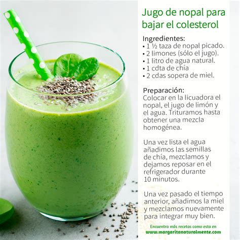 Jugo De Nopal Para Bajar El Colesterol