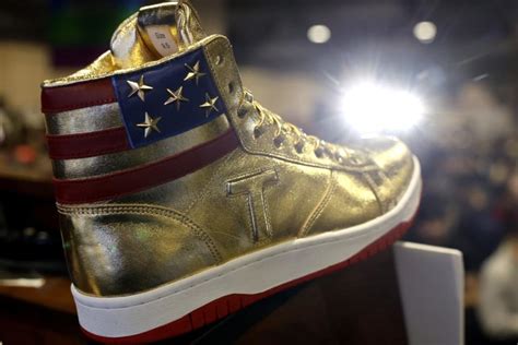 Trump Unveils New MAGA MerchGold Sneakers And Perfume