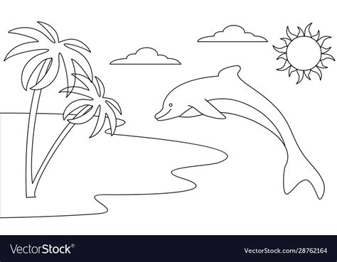 Coloring book animals to educate kids learn color Vector Image