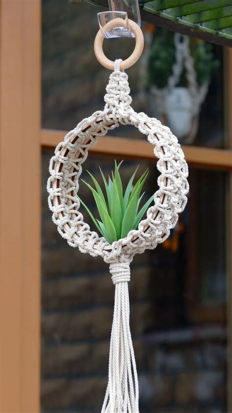 NEW Macrame Circle Plant Hanger TUTORIAL Macrame Plant Hanger