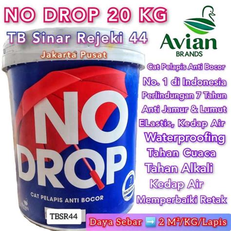 Promo No Drop Pail Kg Warna Abu Abu Putih Cat Pelapis Anti Bocor