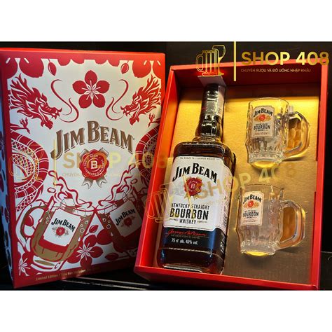 Mua Rượu Jim Beam White Kentucky Straight Bourbon Whiskey 750ml tặng