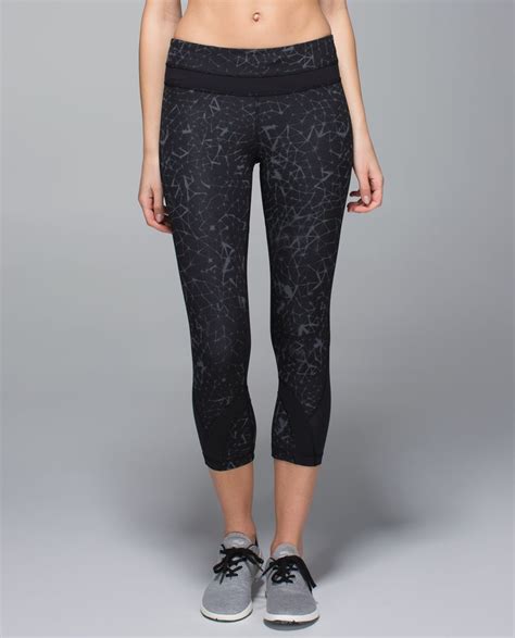 Lululemon Run Inspire Crop Ii Full On Luxtreme Mesh Star Crushed